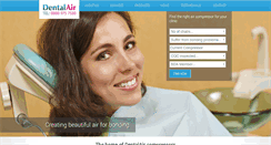 Desktop Screenshot of dentalair.com